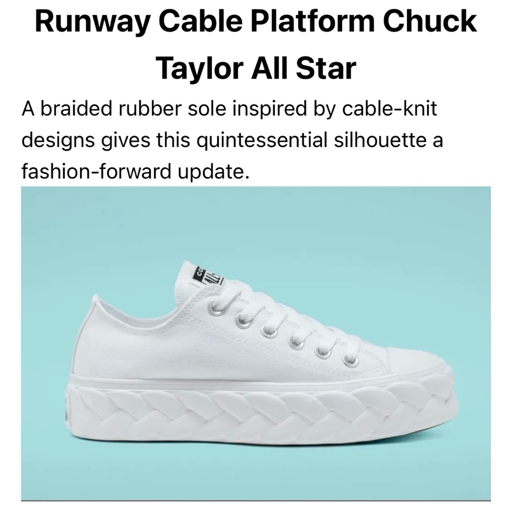 Converse White Chuck Taylor All Star Platform Sneakers